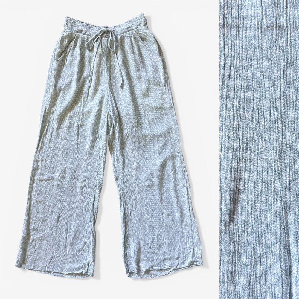 Paper Crane Wide Leg Flowy Boho Pants Womens Extra Small Festival Vacation 90s